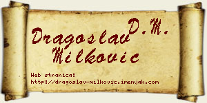 Dragoslav Milković vizit kartica